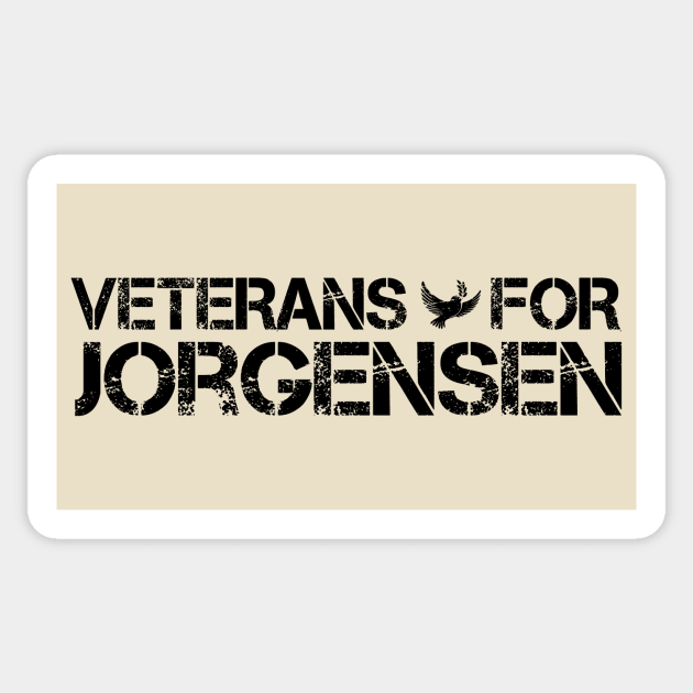 Veterans for Jorgensen Sticker by The Libertarian Frontier 